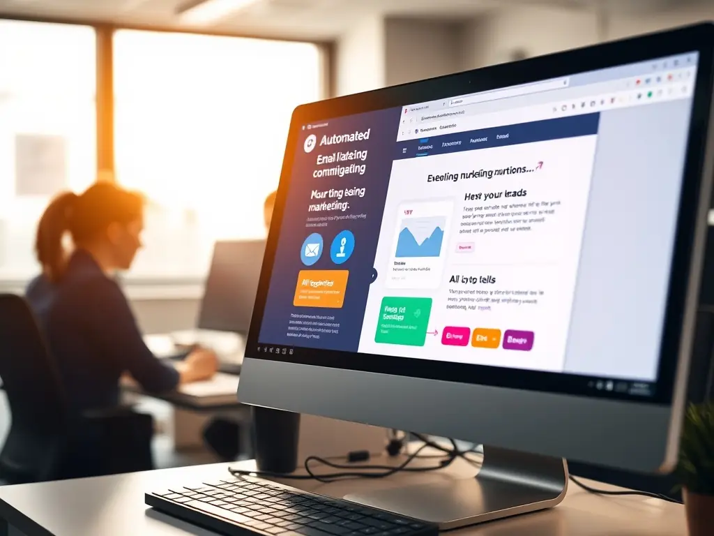 An AI system generating leads through automated outreach, showcasing personalized email campaigns and data-driven targeting.